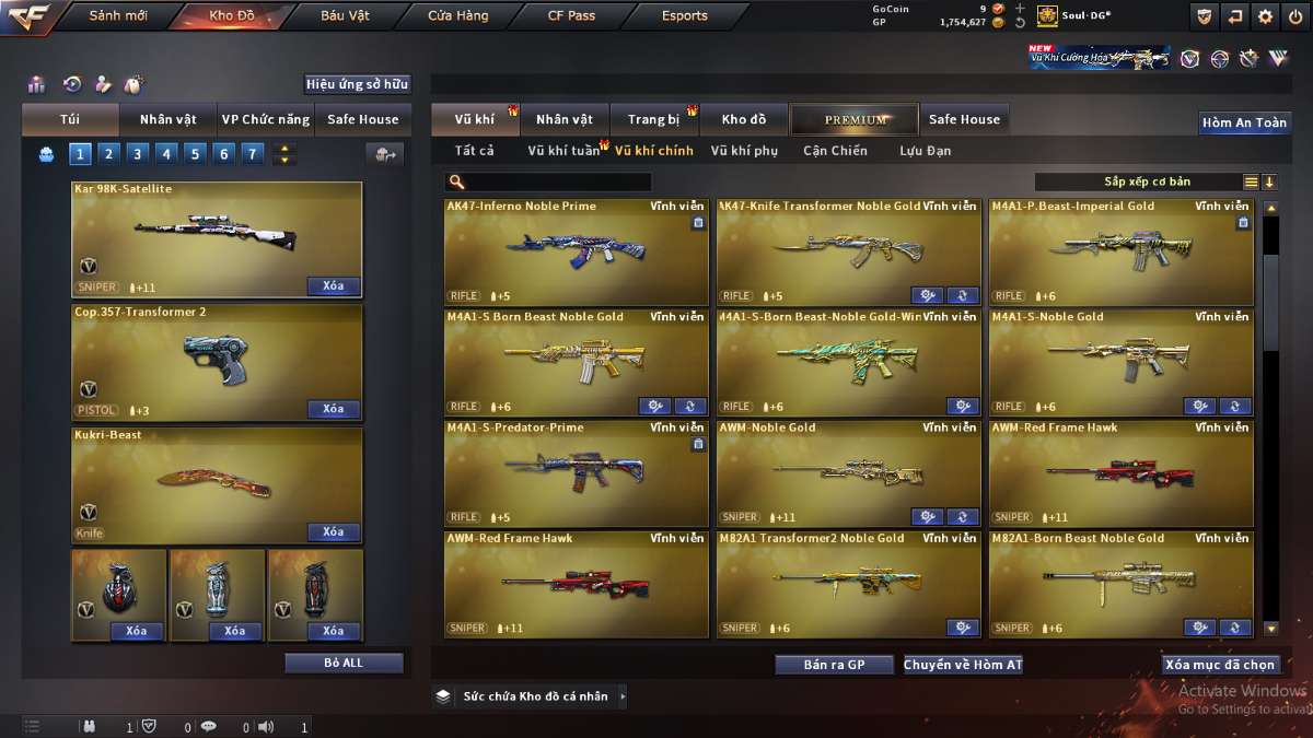 shop acc cf uy tin gia re
